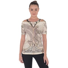 Mapa Mundi - 1774 Shoulder Cut Out Short Sleeve Top by ConteMonfrey