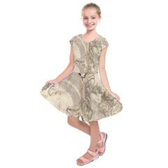 Mapa Mundi - 1774 Kids  Short Sleeve Dress by ConteMonfrey