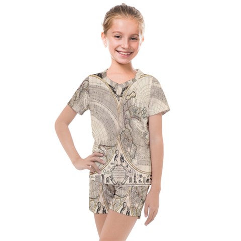 Mapa Mundi - 1774 Kids  Mesh Tee And Shorts Set by ConteMonfrey