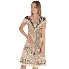 Mapa Mundi - 1774 Classic Short Sleeve Dress by ConteMonfrey