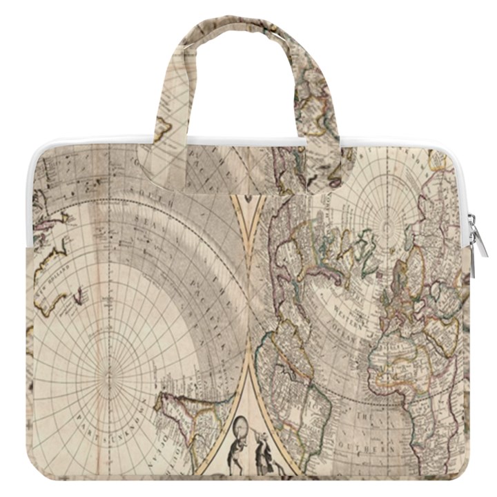 Mapa Mundi - 1774 MacBook Pro 13  Double Pocket Laptop Bag