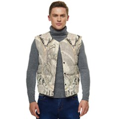 Mapa Mundi - 1774 Men s Short Button Up Puffer Vest	 by ConteMonfrey