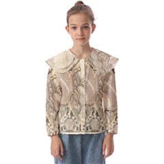 Mapa Mundi - 1774 Kids  Peter Pan Collar Blouse by ConteMonfrey