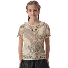 Mapa Mundi - 1774 Kids  Frill Chiffon Blouse by ConteMonfrey