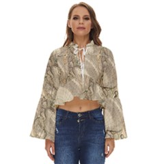 Mapa Mundi - 1774 Boho Long Bell Sleeve Top by ConteMonfrey