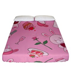 Valentine Pattern Fitted Sheet (california King Size) by designsbymallika