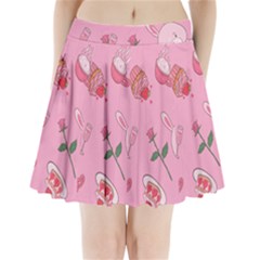 Valentine Pattern Pleated Mini Skirt by designsbymallika