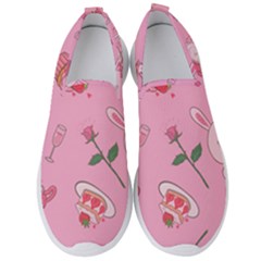 Valentine Pattern Men s Slip On Sneakers by designsbymallika