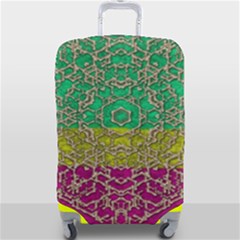 Rainbow Landscape With A Beautiful Silver Star So Decorative Luggage Cover (large) by pepitasart