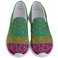 Rainbow Landscape With A Beautiful Silver Star So Decorative Men s Lightweight Slip Ons by pepitasart