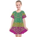 Rainbow Landscape With A Beautiful Silver Star So Decorative Kids  Smock Dress View1