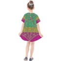 Rainbow Landscape With A Beautiful Silver Star So Decorative Kids  Smock Dress View2