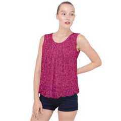 Aero Png-50red Bubble Hem Chiffon Tank Top