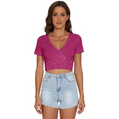 Aero Png-50red V-neck Crop Top by cw29471