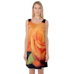 Color Of Desire Sleeveless Satin Nightdress by tomikokhphotography