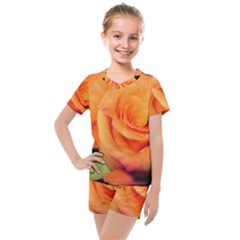 Color Of Desire Kids  Mesh Tee And Shorts Set