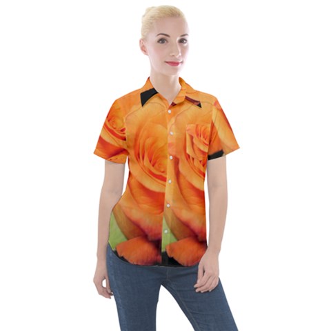 Color Of Desire Women s Short Sleeve Pocket Shirt by tomikokhphotography