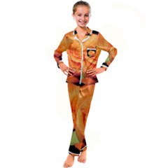 Color Of Desire Kid s Satin Long Sleeve Pajamas Set by tomikokhphotography