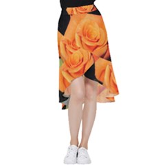 Color Of Desire Frill Hi Low Chiffon Skirt