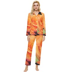 Color Of Desire Womens  Long Sleeve Velvet Pocket Pajamas Set by tomikokhphotography