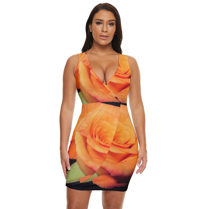 Color of Desire Draped Bodycon Dress