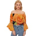 Color of Desire Off Shoulder Flutter Bell Sleeve Top View1