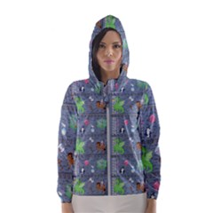 Micro Dnd Women s Hooded Windbreaker