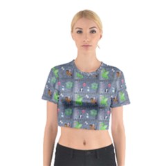 Micro Dnd Cotton Crop Top by NerdySparkleGoth