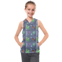 Micro Dnd Kids  Sleeveless Hoodie