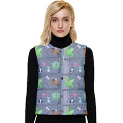 Micro Dnd Women s Short Button Up Puffer Vest