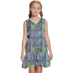 Micro Dnd Kids  Sleeveless Tiered Mini Dress