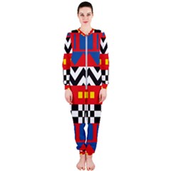 Shapes Rows Onepiece Jumpsuit (ladies) by LalyLauraFLM