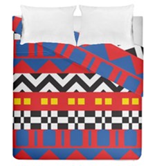 Shapes Rows Duvet Cover Double Side (queen Size) by LalyLauraFLM