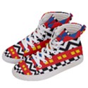 Shapes Rows Women s Hi-Top Skate Sneakers View2