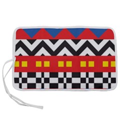 Shapes Rows Pen Storage Case (s) by LalyLauraFLM