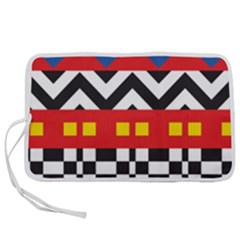 Shapes Rows Pen Storage Case (m) by LalyLauraFLM