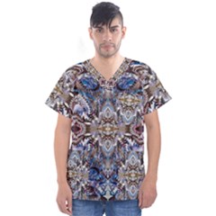 Marbling Blend  Men s V-neck Scrub Top