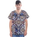 Marbling Blend  Men s V-Neck Scrub Top View1