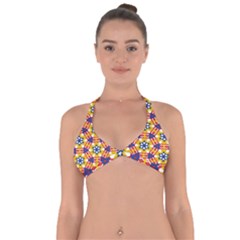 Wavey Shapes Pattern                                                             Halter Neck Bikini Top by LalyLauraFLM