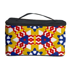 Wavey Shapes Pattern                                                              Cosmetic Storage Case by LalyLauraFLM