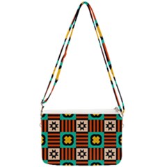 Shapes In Shapes                                                           Double Gusset Crossbody Bag by LalyLauraFLM