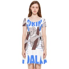 Koala T- Shirt Life Would Be So Boring Without Koalas T- Shirt (1) Inside Out Cap Sleeve Dress by maxcute