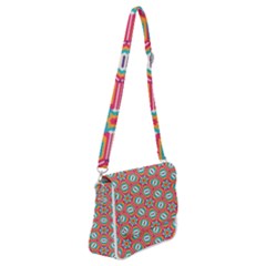 Hexagons And Stars Pattern                                                            Shoulder Bag With Back Zipper by LalyLauraFLM