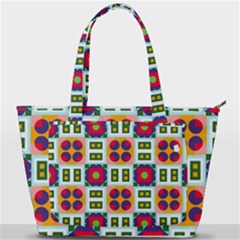 Shapes In Shapes 2                                                              Back Pocket Shoulder Bag by LalyLauraFLM