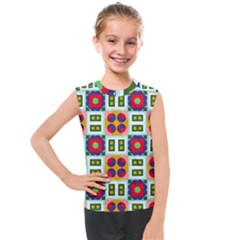 Shapes In Shapes 2                                                                 Kids  Mesh Tank Top by LalyLauraFLM