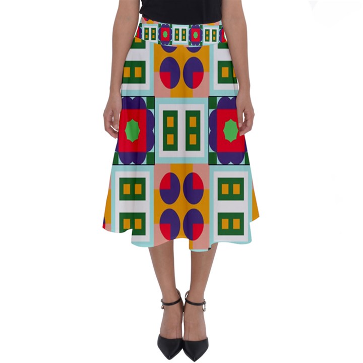 Shapes in shapes 2                                                                 Perfect Length Midi Skirt