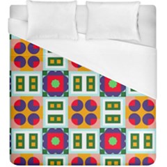 Shapes In Shapes 2                                                                  Duvet Cover (king Size) by LalyLauraFLM