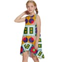 Shapes in shapes 2                                                        Kids  Frill Swing Dress View2