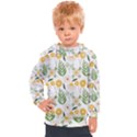 Flowers on a white background pattern                                                                 Kids  Hooded Pullover View1