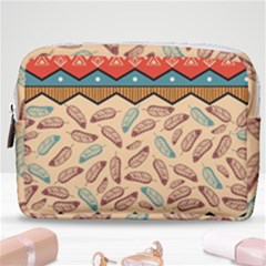 Ethnic-tribal-pattern-background Make Up Pouch (medium) by Vaneshart